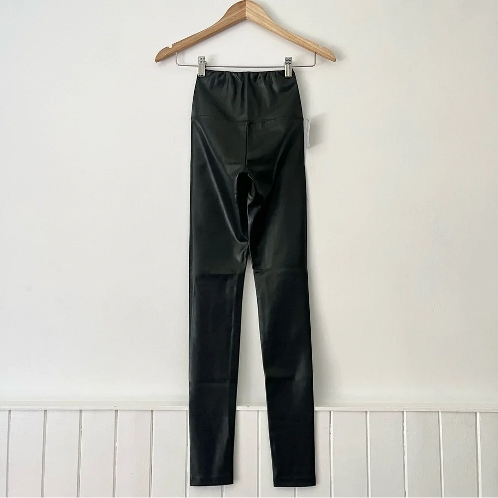 Aritzia Wilfred Free Black Daria Vegan Leather Pant Leggings Size XXS - Picture 7 of 16